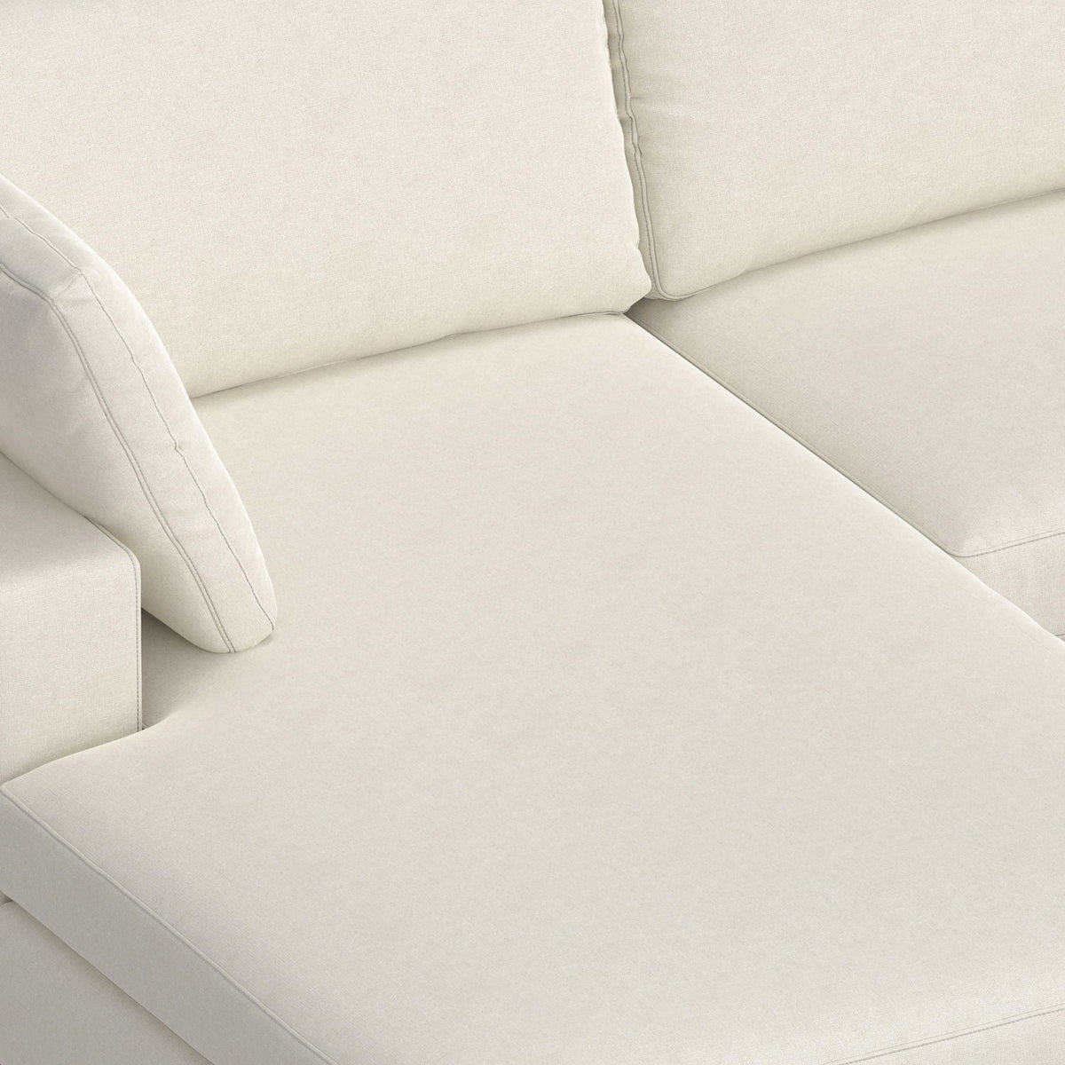 Charlie Deep Seater Sectional Sofa with Performance Fabric - Dark Gray or Beige, photo 5 of 26
