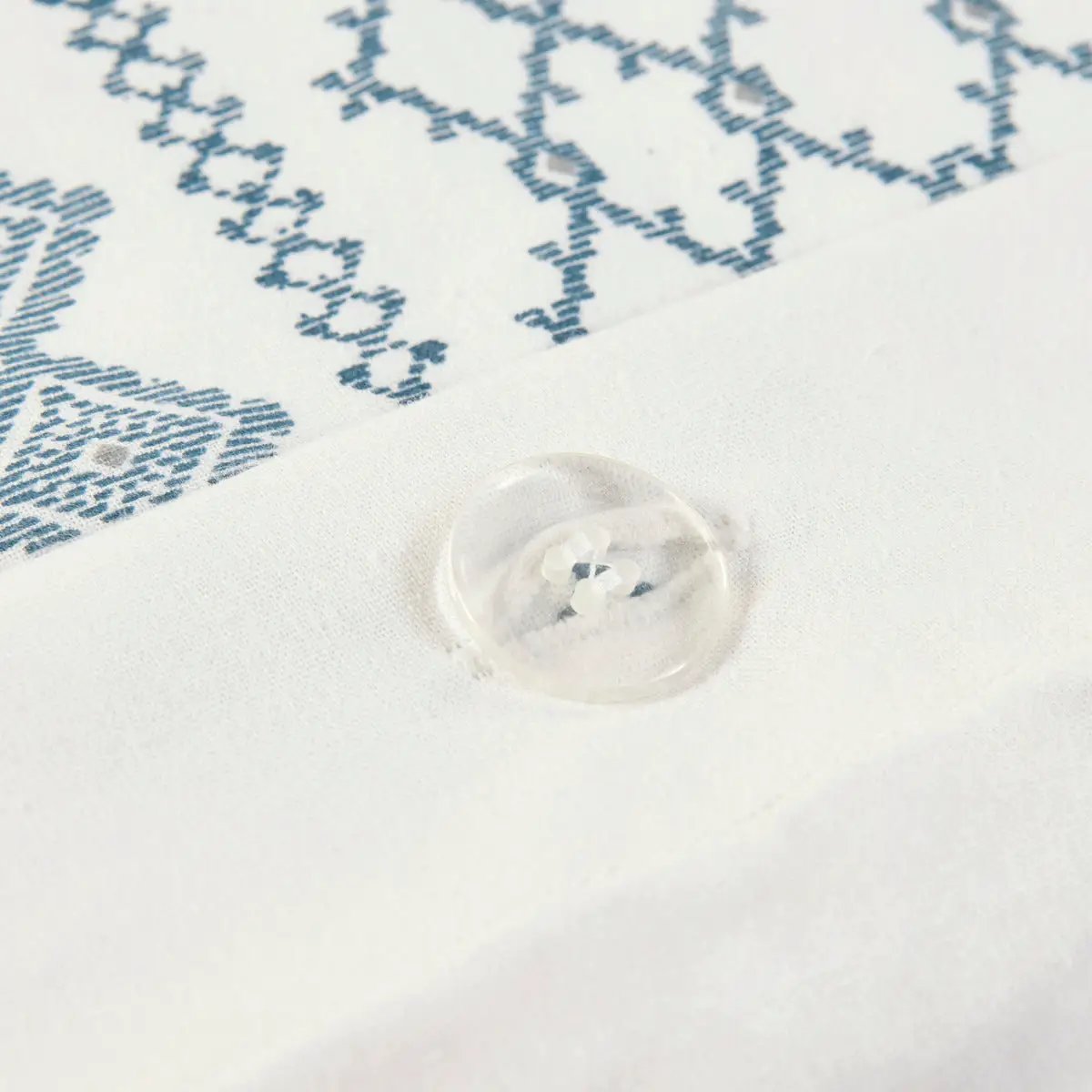 Full/Queen Cotton Printed Duvet Cover Set with Chenille by HouseOfZazla