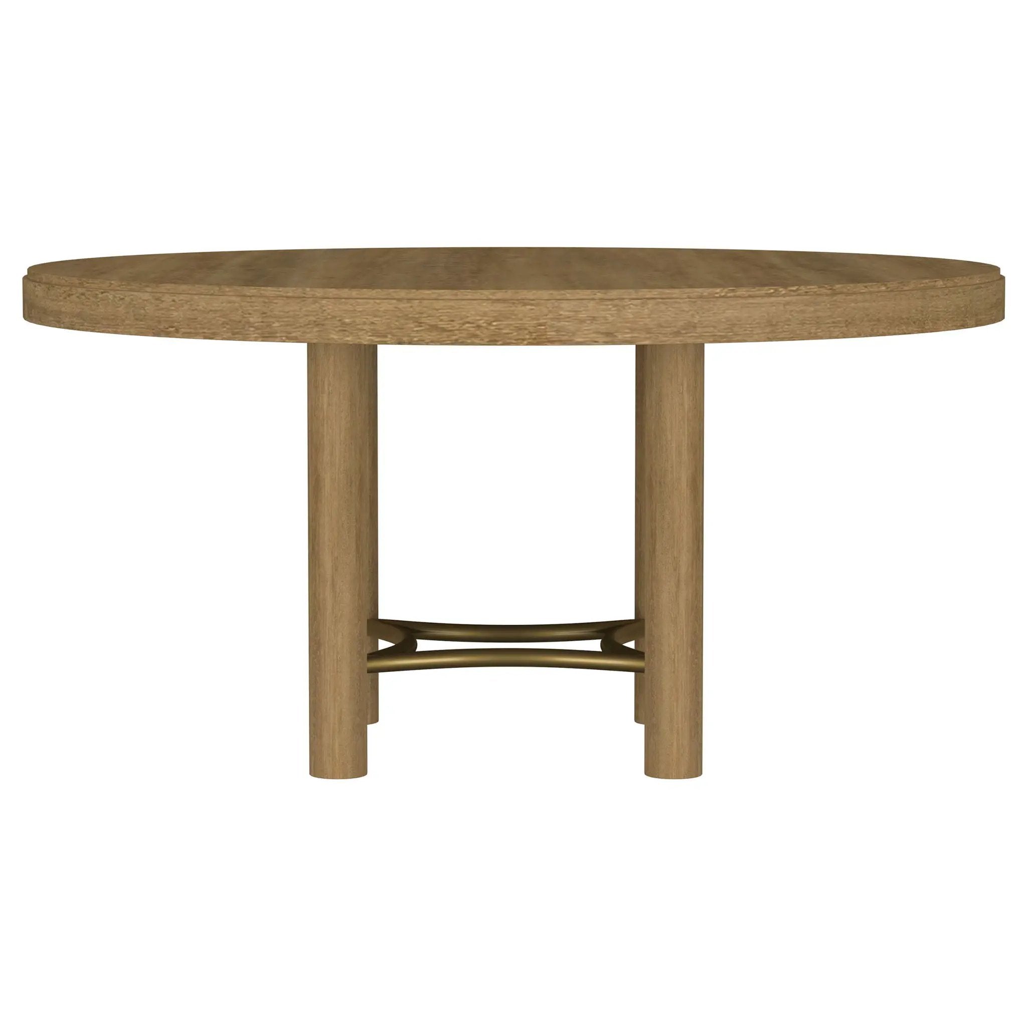 Arini 60-inch Round Wood Dining Room Table Sand Wash by Unique Piece Furniture