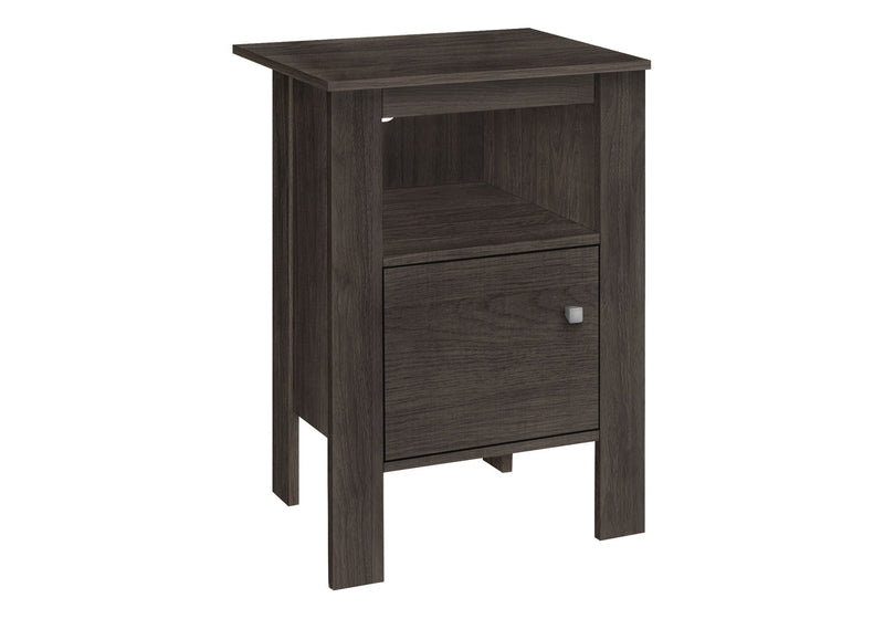 Oak Accent Nightstand Side Table with Storage - Oak, photo 2 of 4