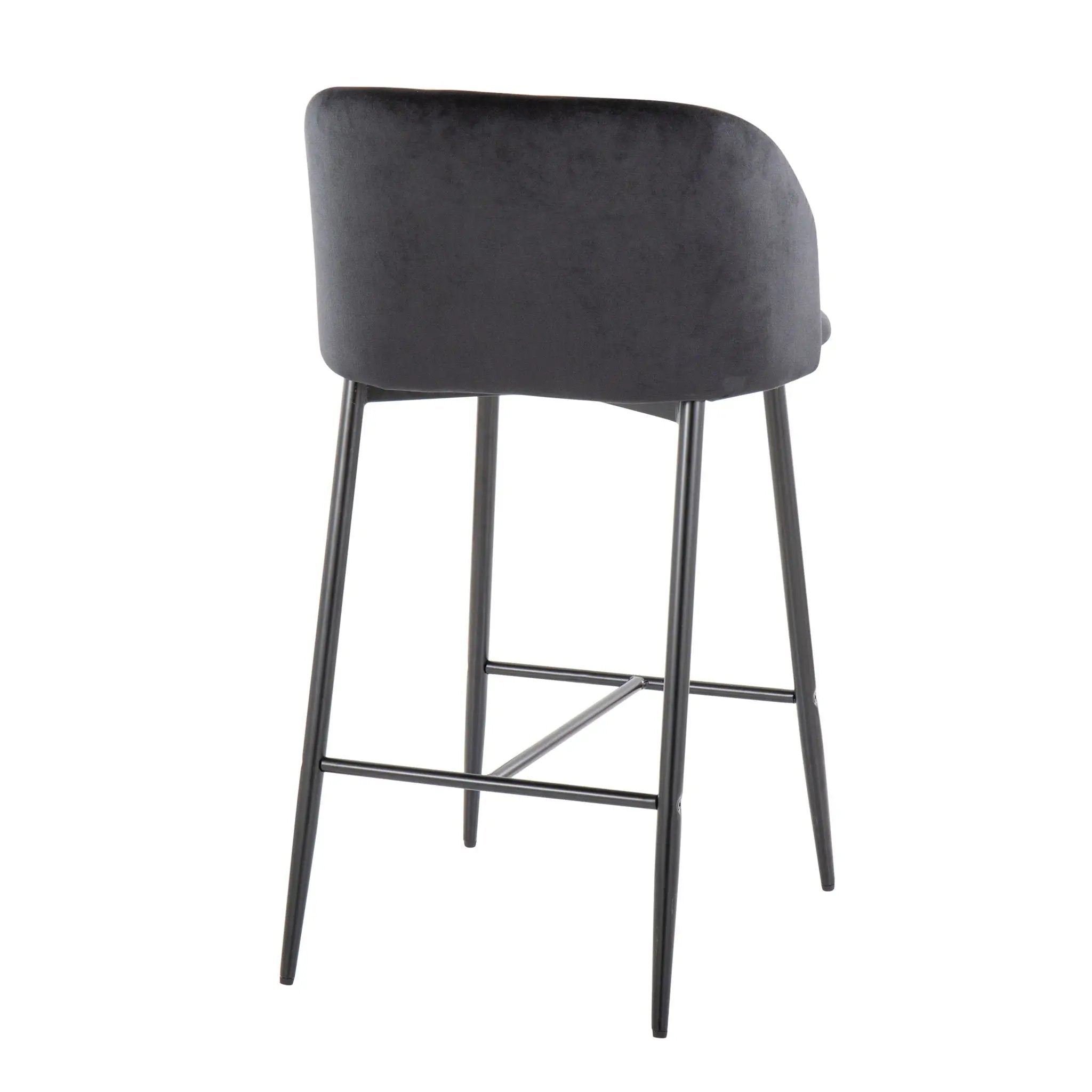 Fran - Contemporary Fixed Height Counter Stool (Set of 2) by HouseOfZazla