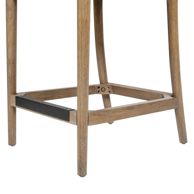 Leon - Arched Back & Upholstered Counter Stool (Set of 2) - Ivory White by HouseOfZazla