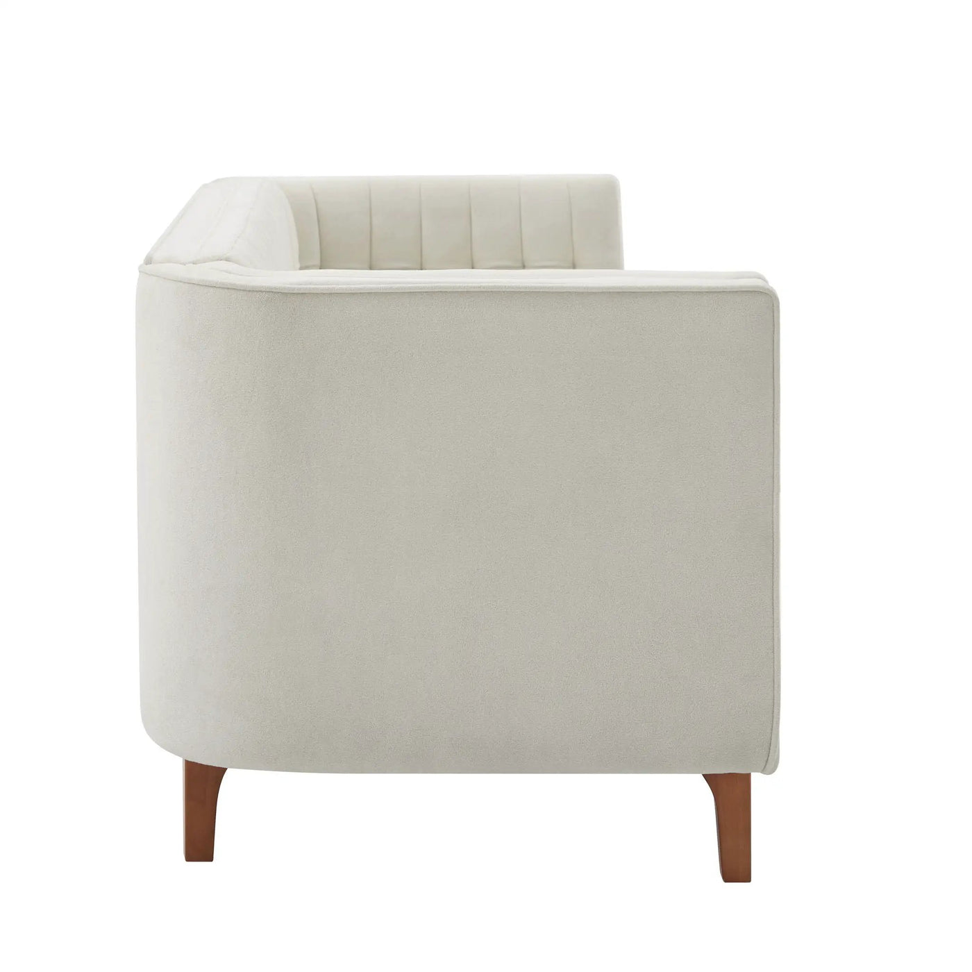 Modern 3 Seater Sofa Upholstered Couch with Curved Armrests by HouseOfZazla