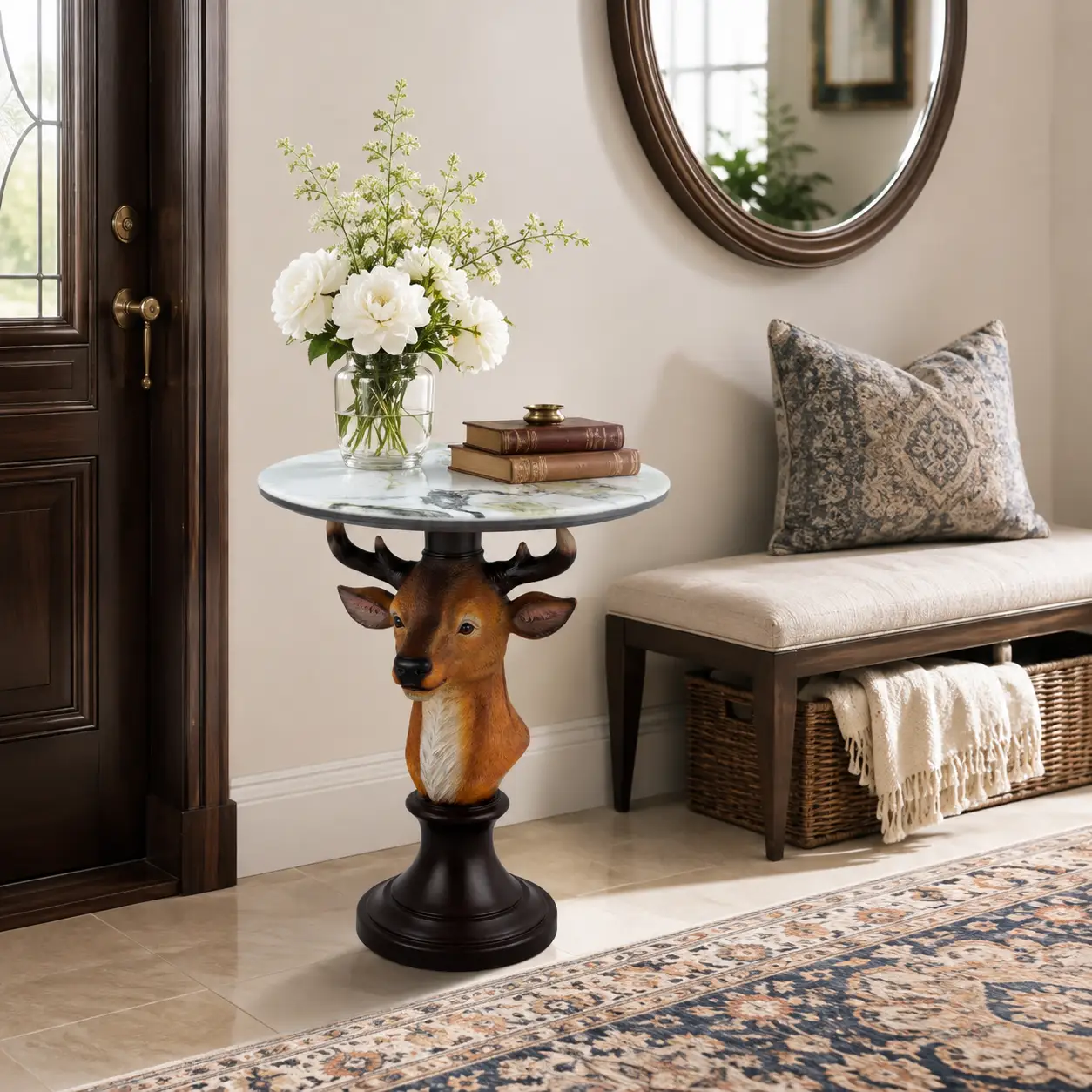 Deer Head Accent Table by HouseOfZazla