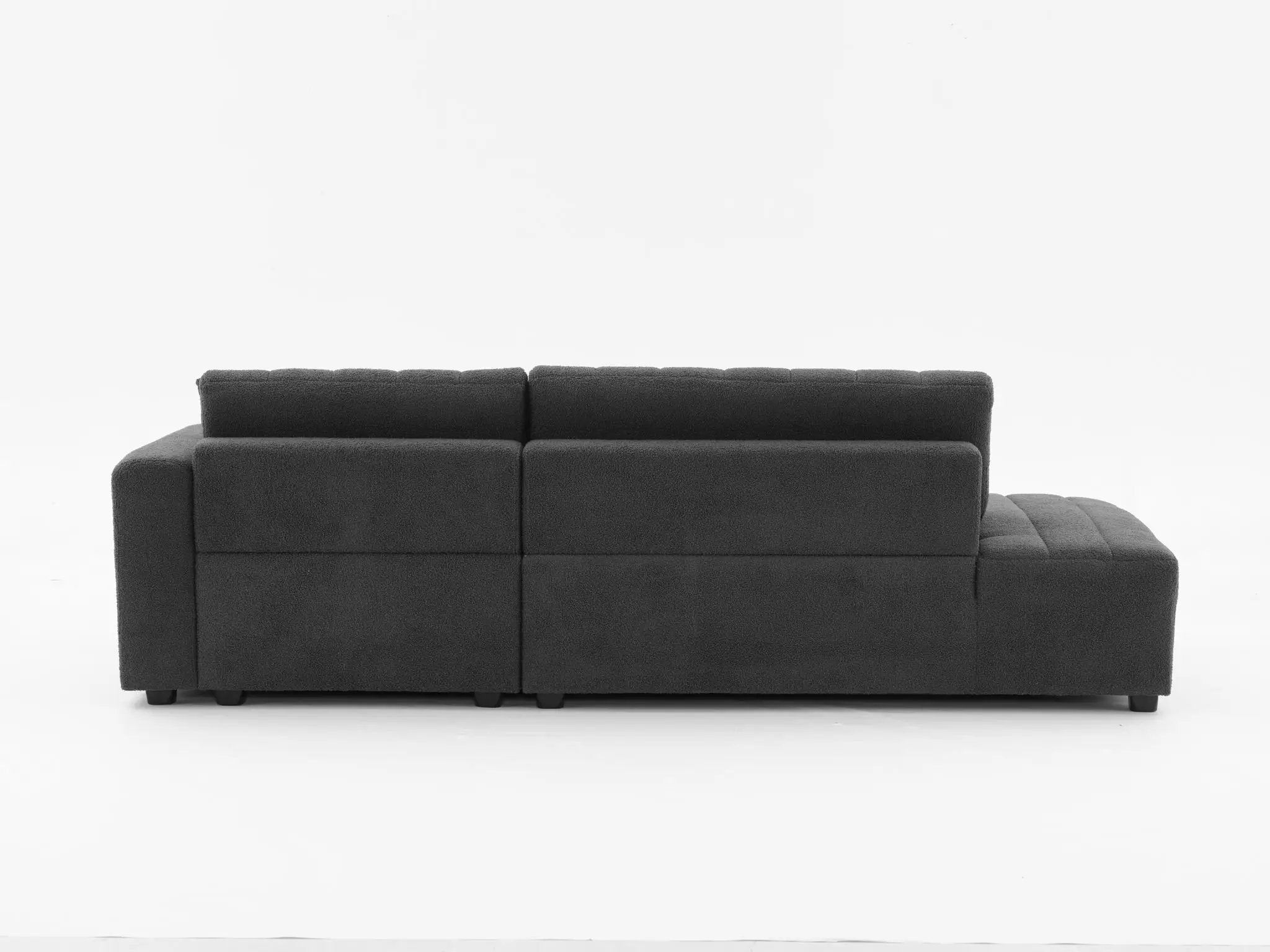 Jessica - Lamb Wool Sectional Sofa With Chaise by HouseOfZazla