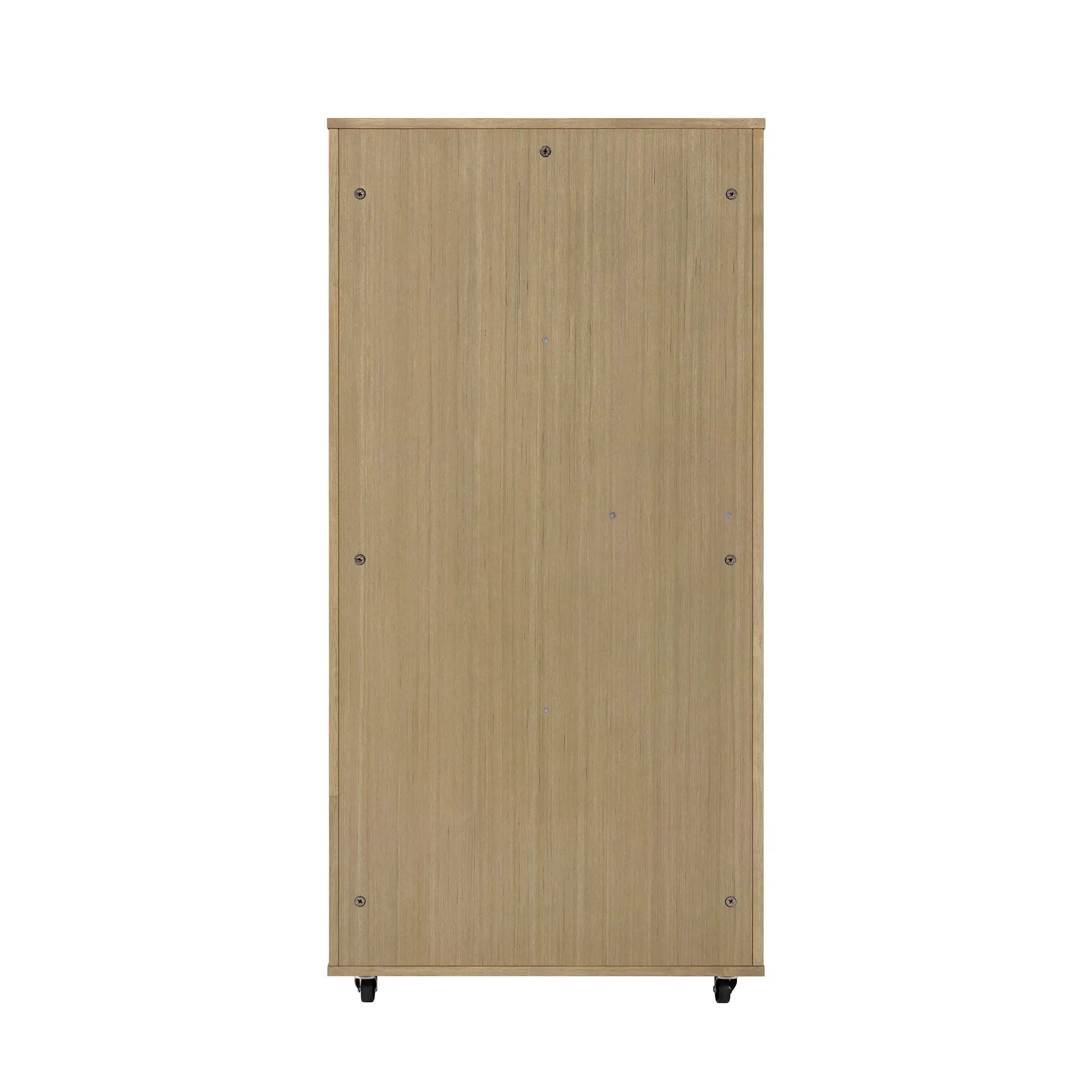 Basia Rubber Wood Cat Cabinet with Wheels by HouseOfZazla
