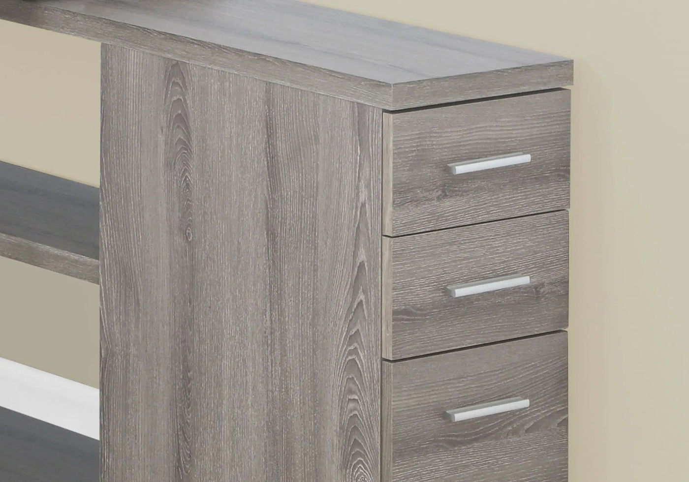 L-Shape Computer Desk with Storage Drawers by HouseOfZazla