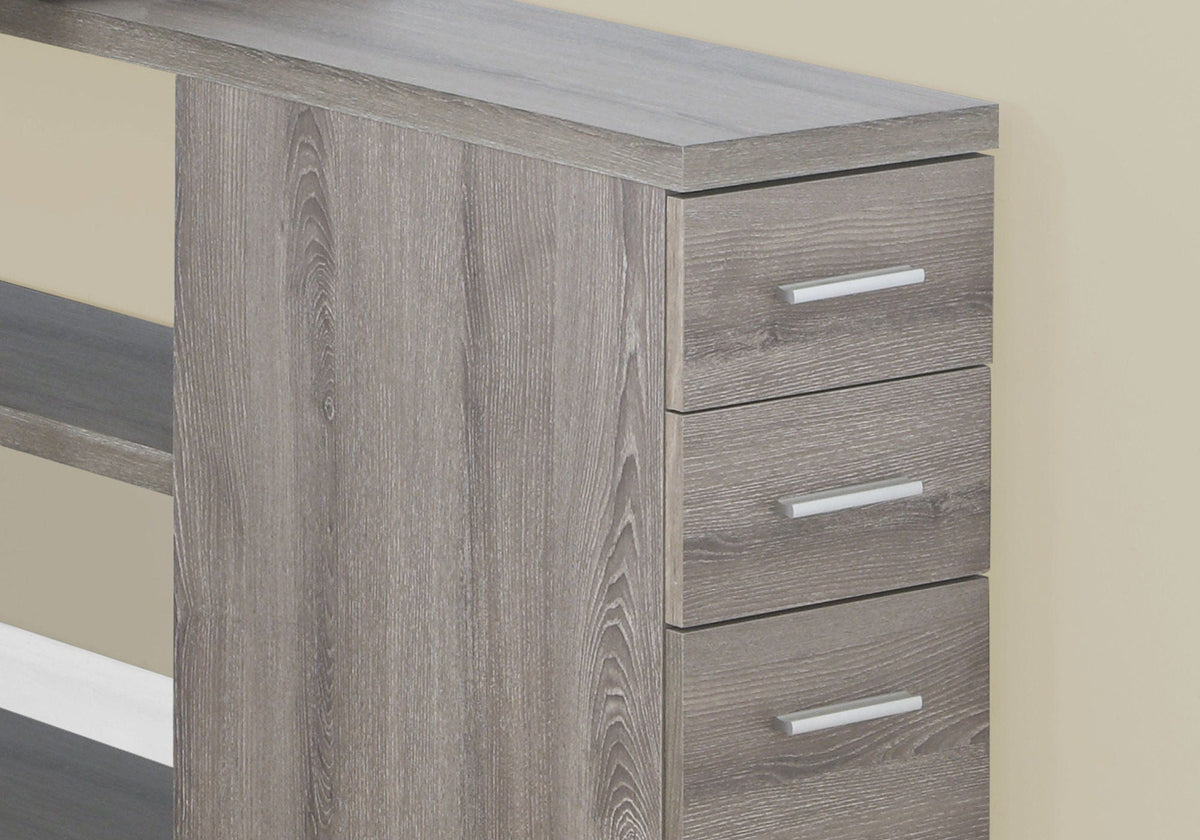L-Shape Computer Desk with Storage Drawers - Multiple Colors, photo 6 of 16
