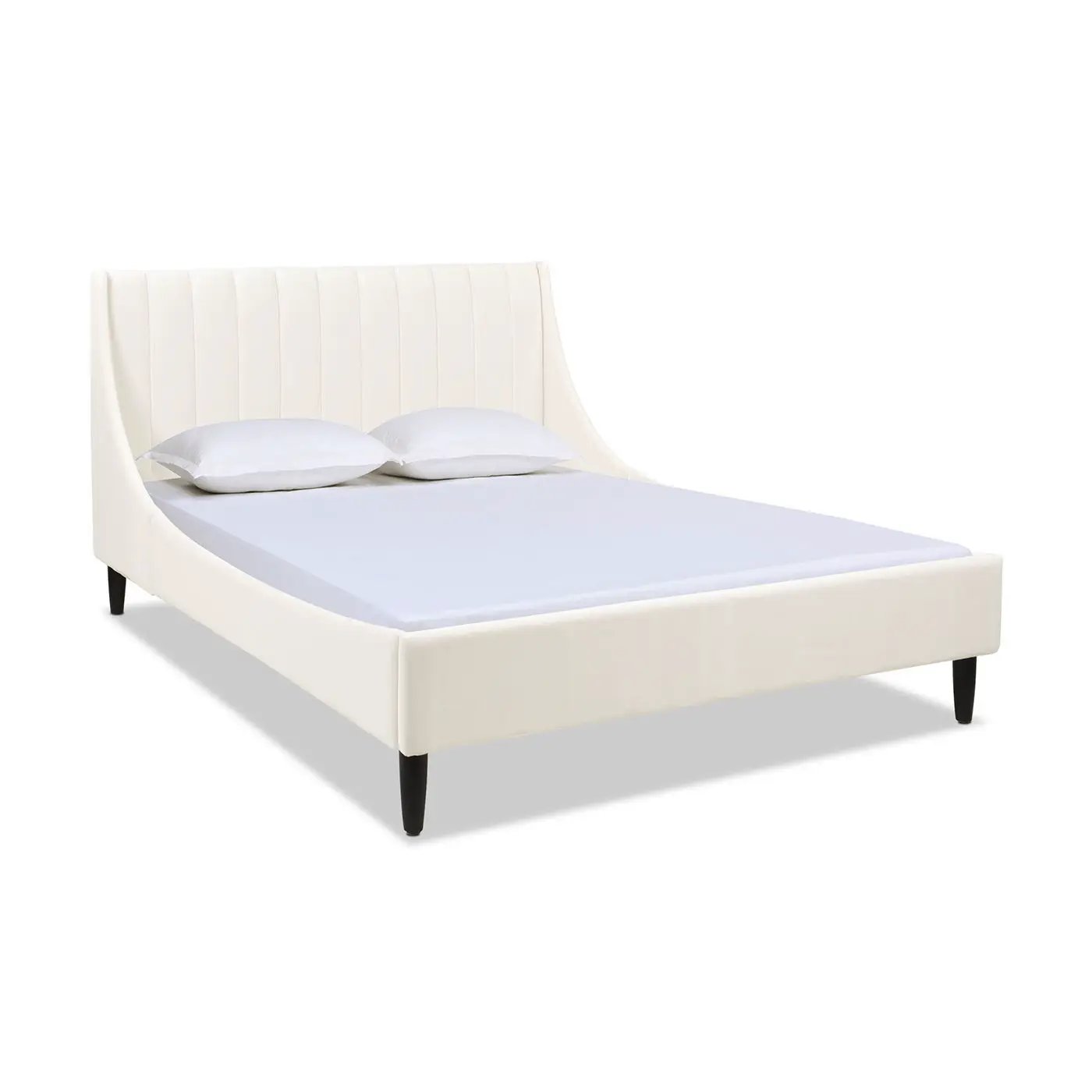 Aspen - Vertical Tufted Modern Headboard Platform Bed Set by HouseOfZazla