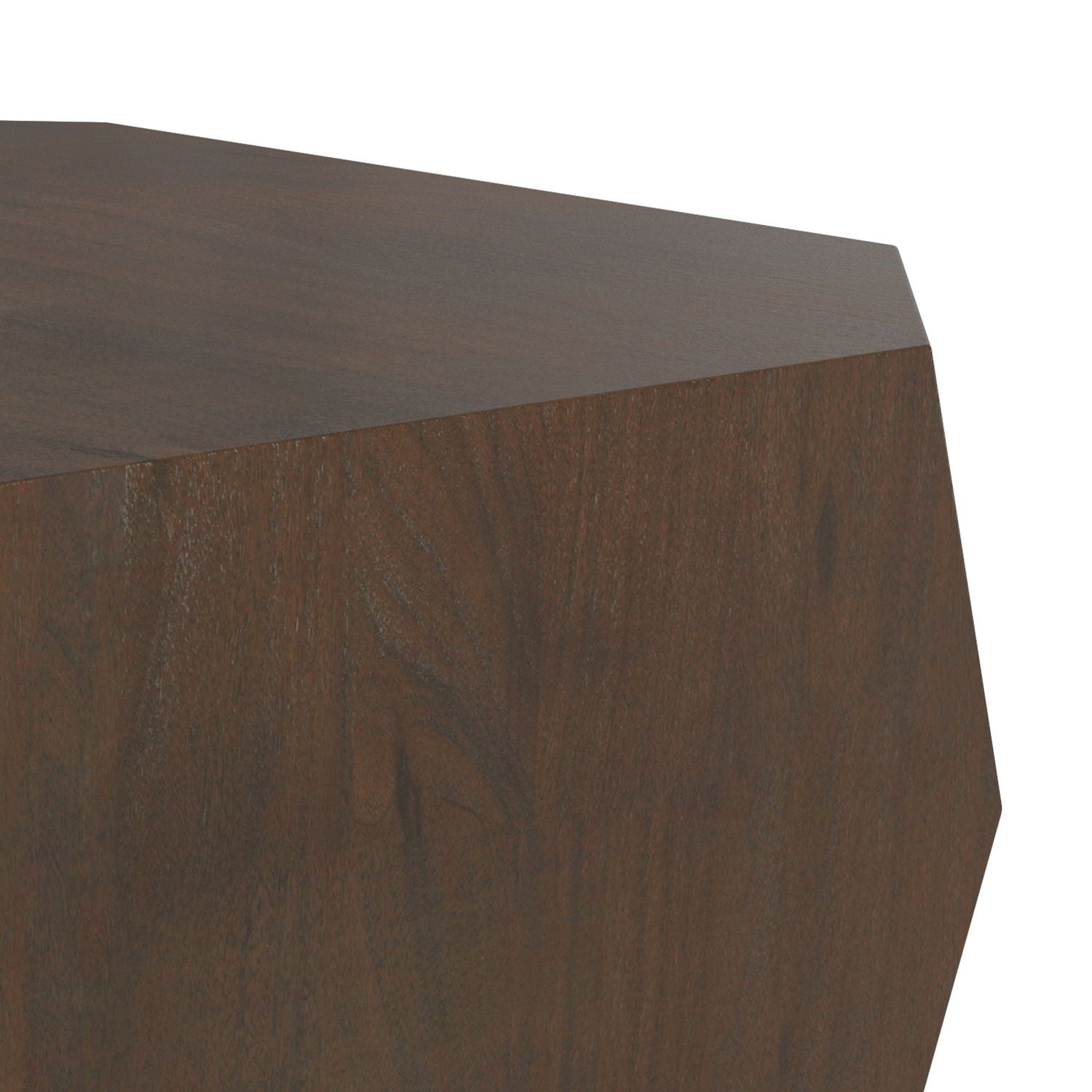 Eisley - Coffee Table With Geometric Design, - Walnut by HouseOfZazla