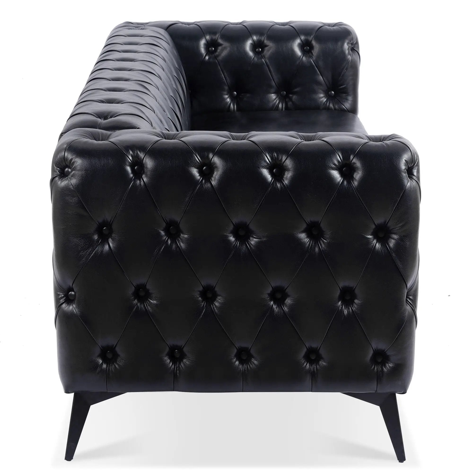 Square Arm Removable Cushion 3 Seater Sofa by HouseOfZazla