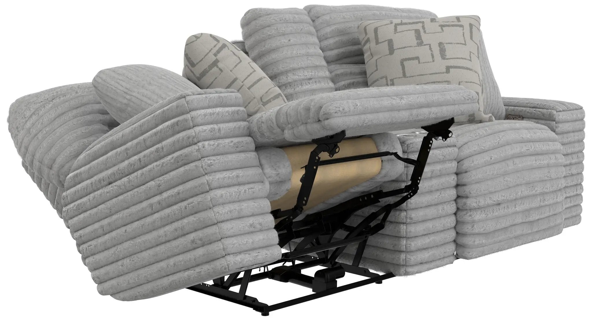 Lynx - Power Reclining Console Loveseat With Zero Gravity by Unique Piece Furniture