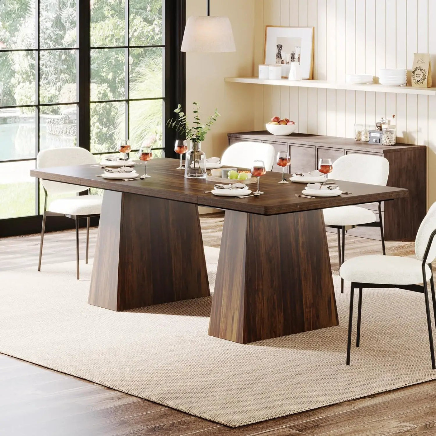 Executive Desk, Workstation With Double Pedestal For Home Office by HouseOfZazla