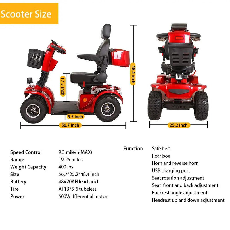 Mobility Scooter - Red by HouseOfZazla
