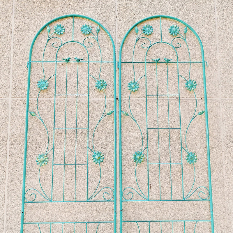 4 Pack Metal Garden Trellis 86.7'' x 19.7'' Rustproof Trellis for Climbing Plants by HouseOfZazla