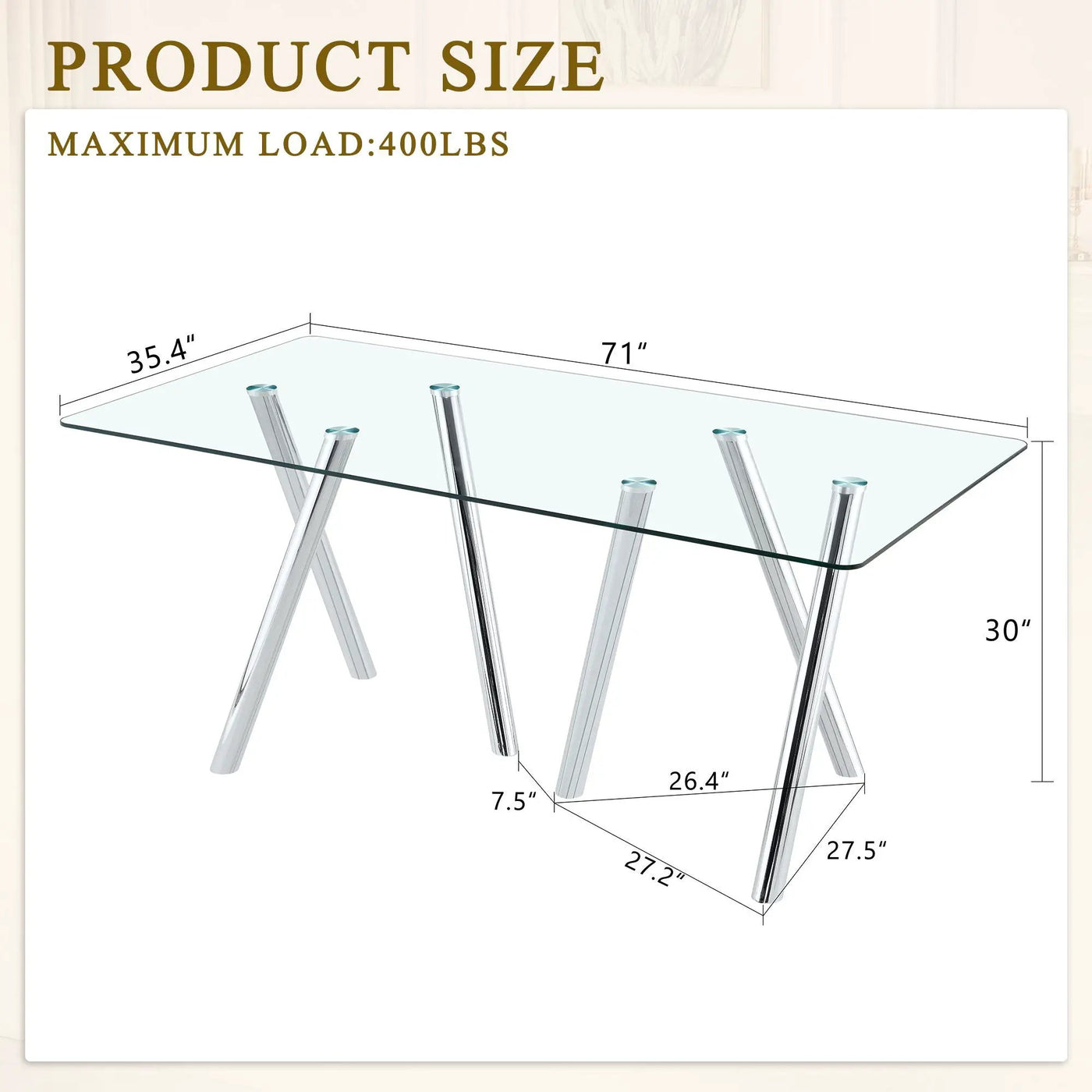 Dining Table With Transparent Surface by HouseOfZazla