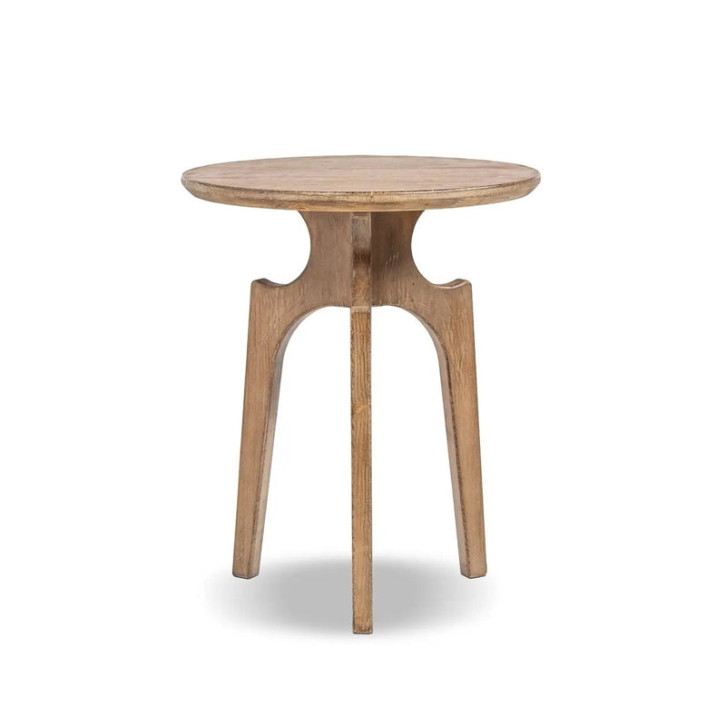 Carmel - Round Side Table - Antique Brown by HouseOfZazla
