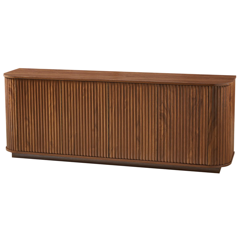 Sideboard Storage Cabinet TV Stand with Wave Pattern by HouseOfZazla