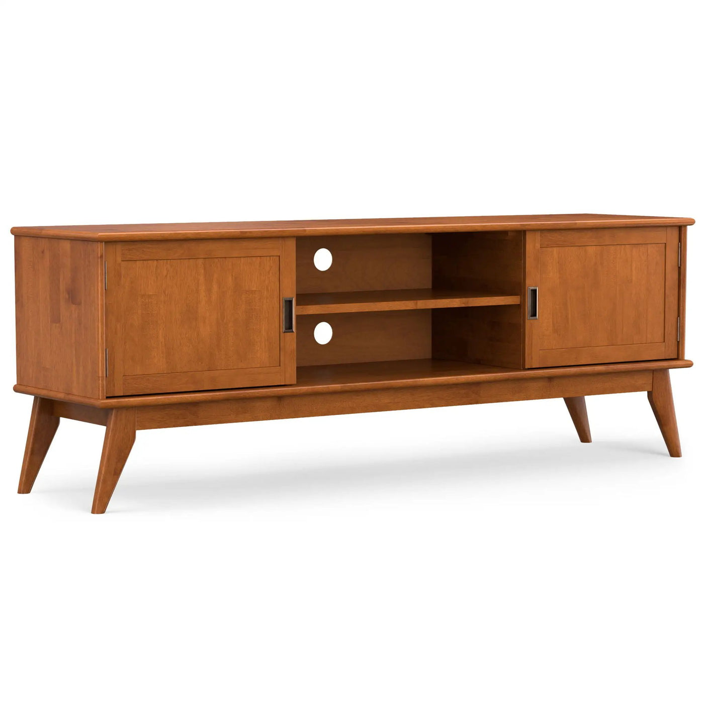 Draper - Handcrafted Mid Century Low TV Media Stand by HouseOfZazla