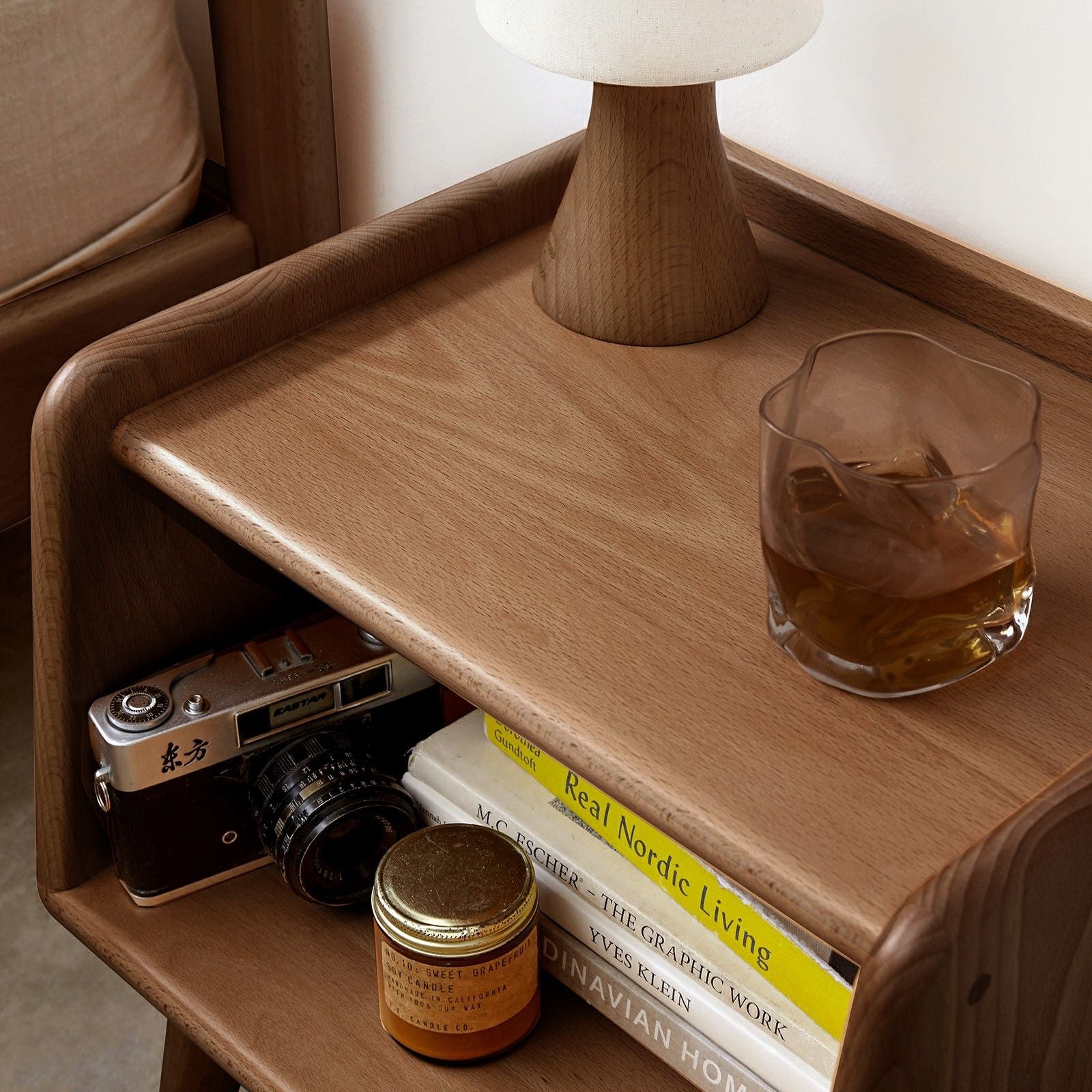 Bedside Cabinet, Modern Simple Nightstands European Beech by HouseOfZazla