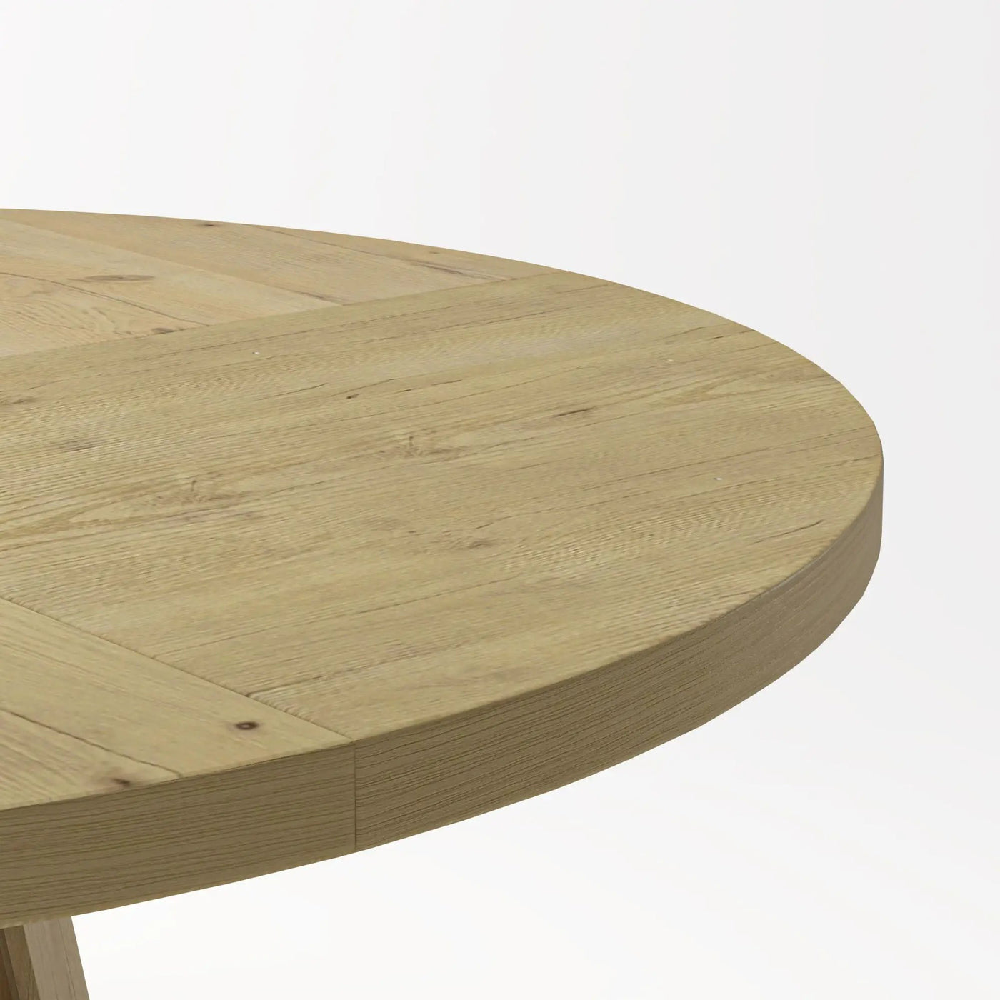 Farmhouse Round Dining Table With Storage Base by HouseOfZazla