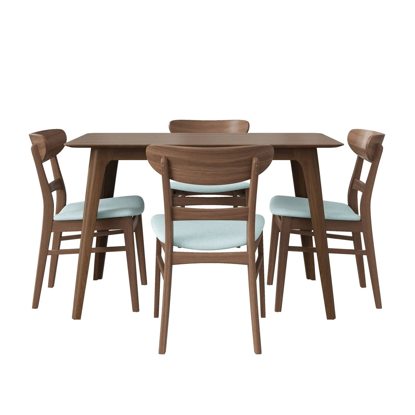 5 Piece Dining Set With Table And 4 Upholstered Chairs by HouseOfZazla