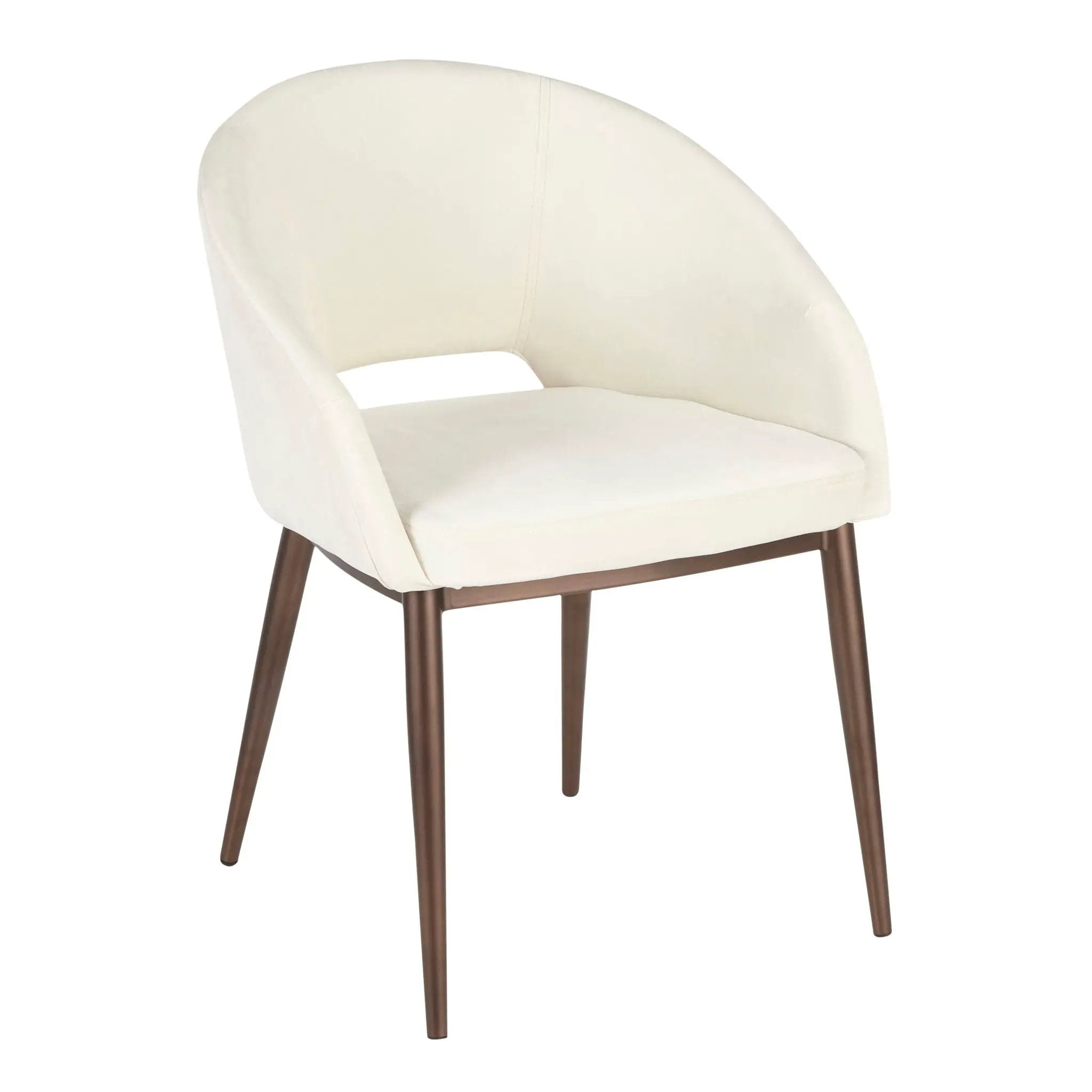 Renee - Contemporary Chair - Cream / Copper by Unique Piece Furniture