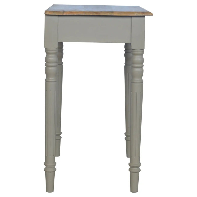 Solid Wood Hand Painted Writing Desk, 1-Drawer by HouseOfZazla