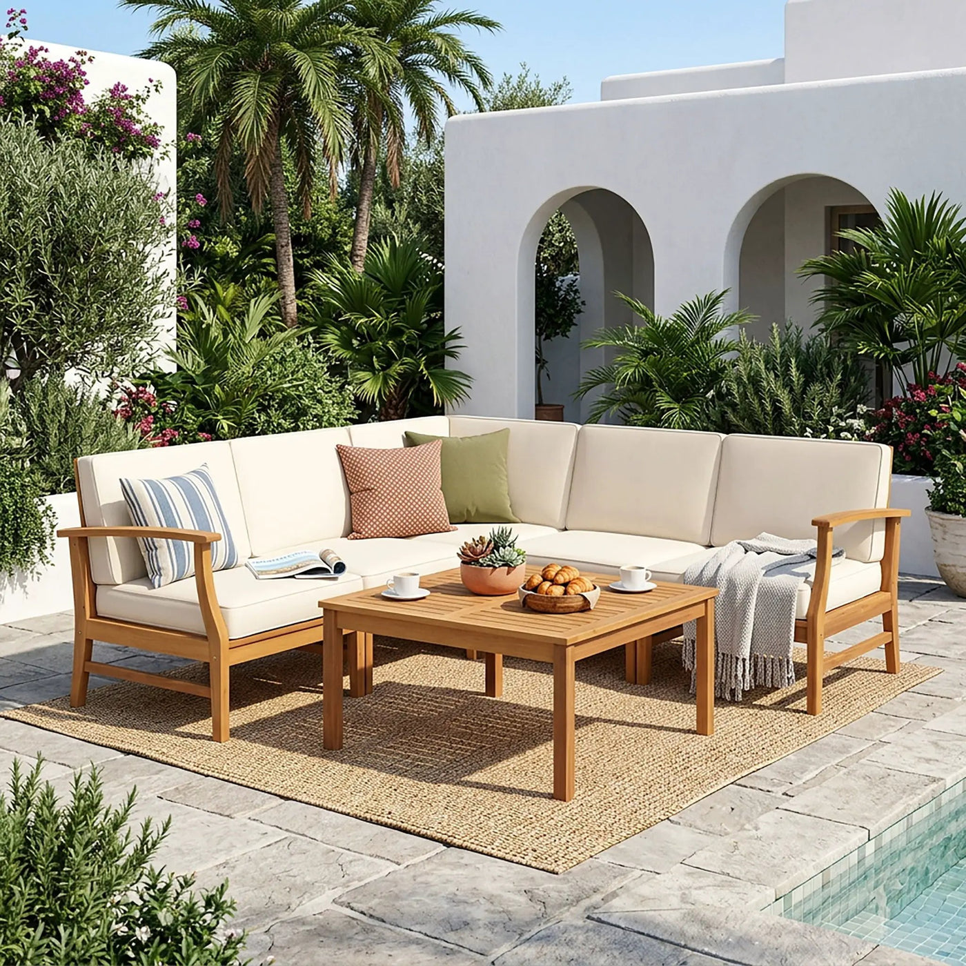 Perla - 6 Pieces Sofa Set by HouseOfZazla