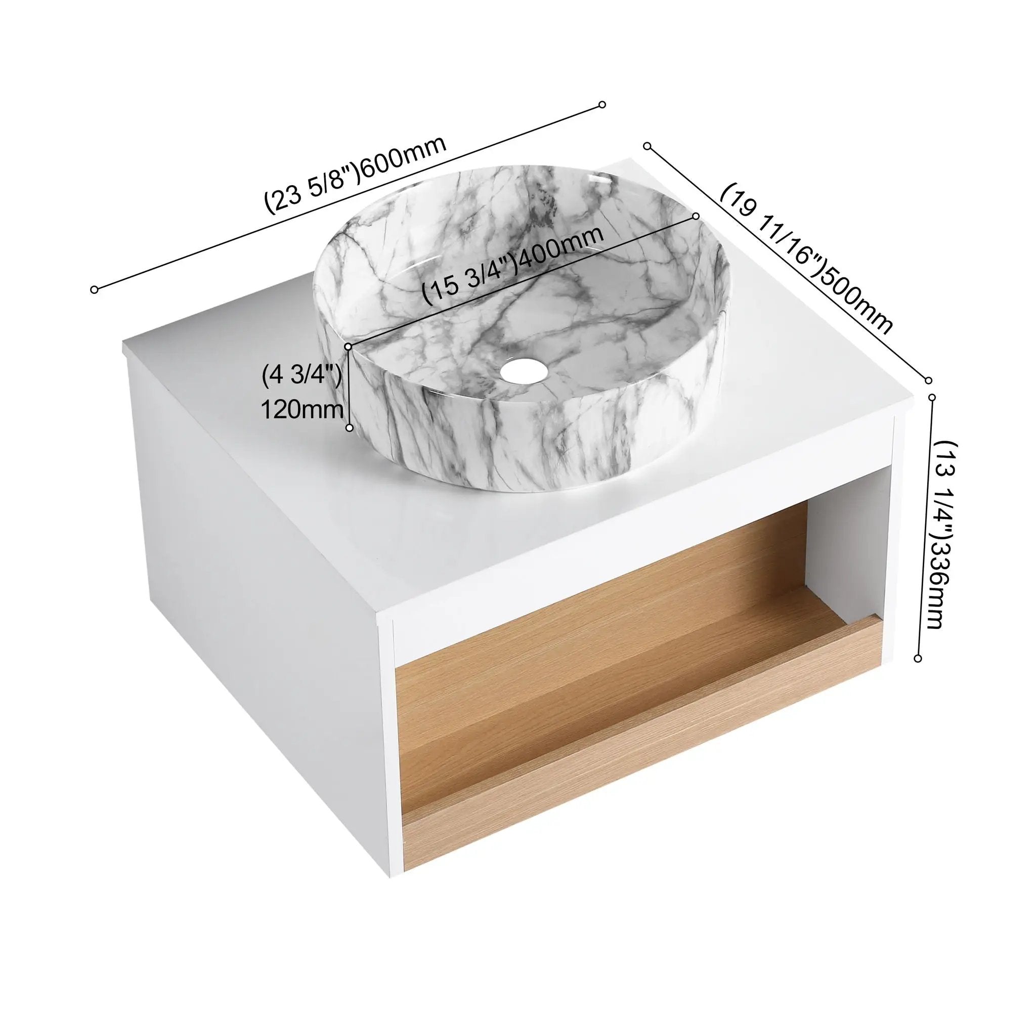 Floating Bathroom Vanity With Vessel Sink by Unique Piece Furniture