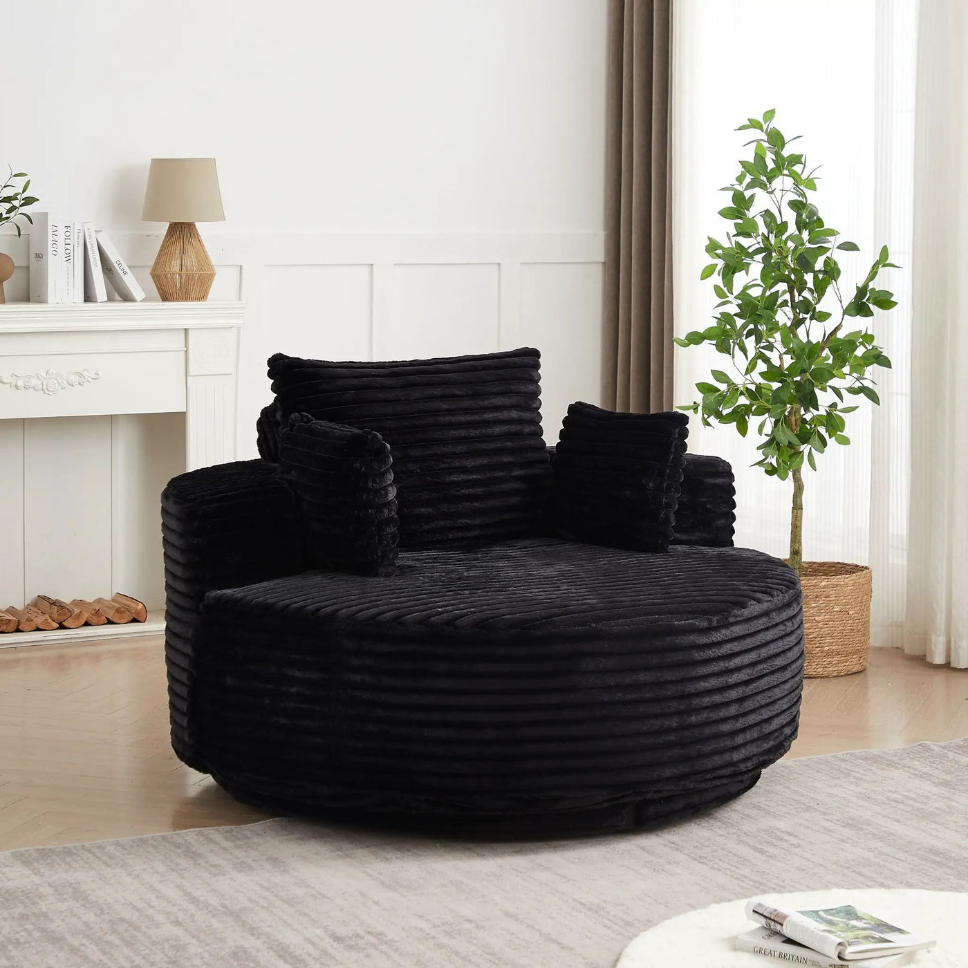 Swivel Chair With 360° Rotation For Living Room by HouseOfZazla