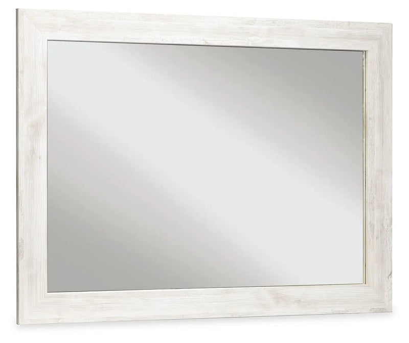 Paxberry - Bedroom Accent Mirror - Whitewash by Unique Piece Furniture