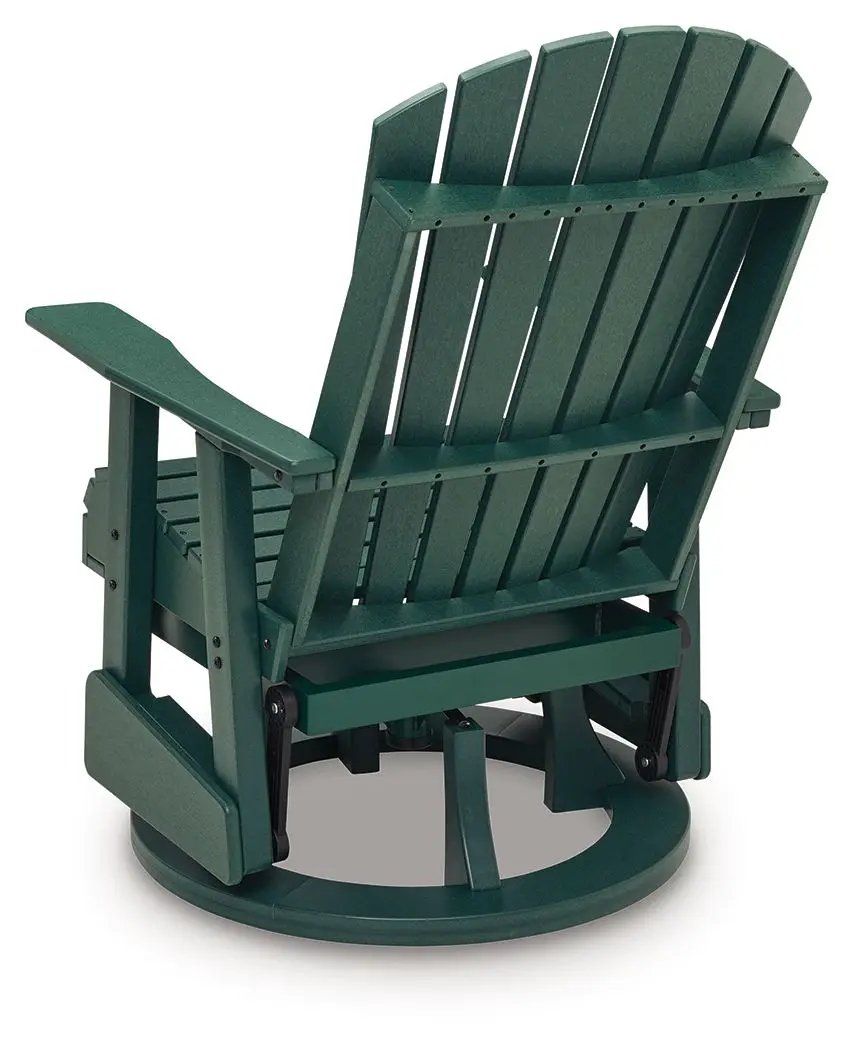 Shell Beach - Swivel Glider Chair - Green by Unique Piece Furniture