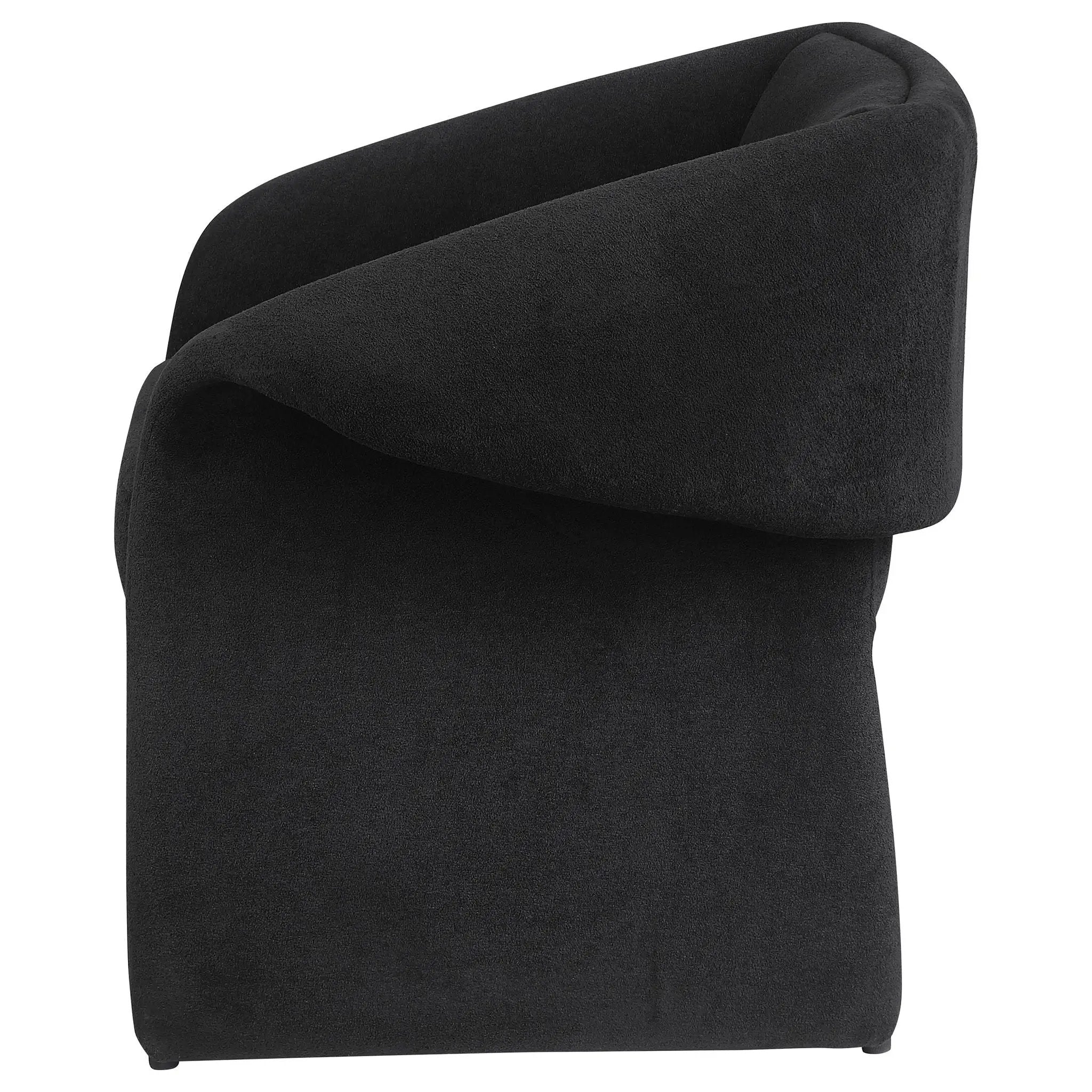 Ramsey Upholstered Sloped Arm Accent Chair Black by Unique Piece Furniture