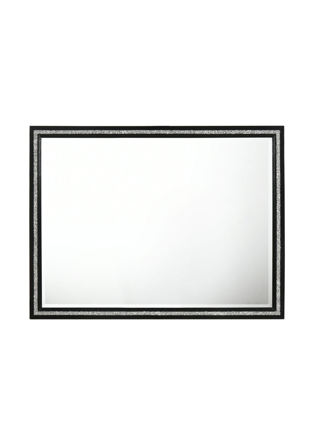 Haiden Weathered Mirror with Beveled Glass - Black, photo 2 of 4