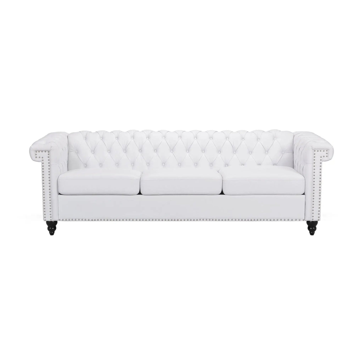 Chesterfield Style 3 Seater Sofa With Deep Button Tufting by HouseOfZazla