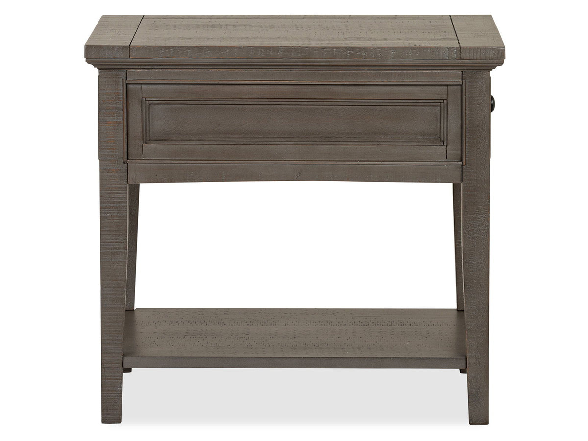 Paxton Place - Rectangular End Table - Dovetail Gray, photo 4 of 7