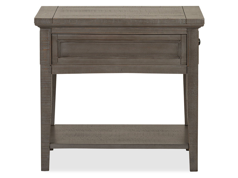 Paxton Place - Rectangular End Table - Dovetail Gray, photo 4 of 7