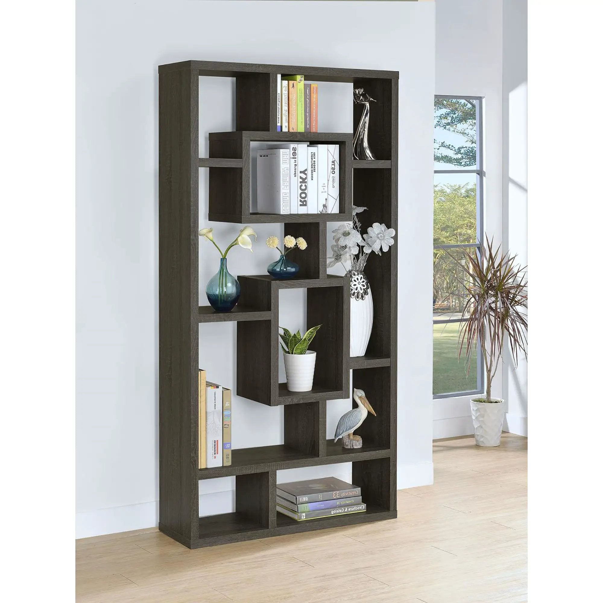 10 Shelf Open Back Bookcase by HouseOfZazla