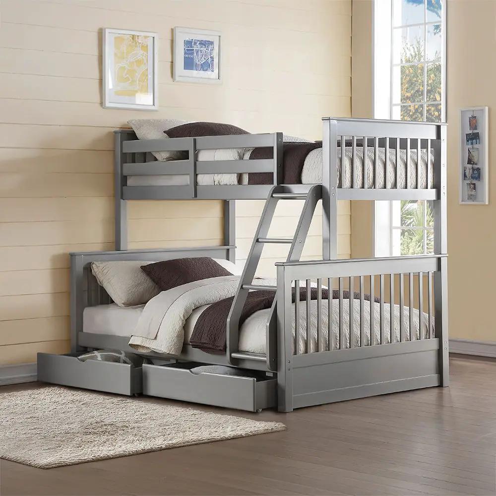 Haley II - Twin Over Full Bunk Bed With Storage by Unique Piece Furniture