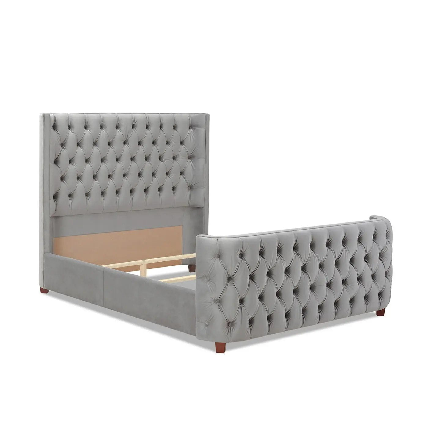 Brooklyn - Tufted Panel Bed Headboard And Footboard Set by HouseOfZazla