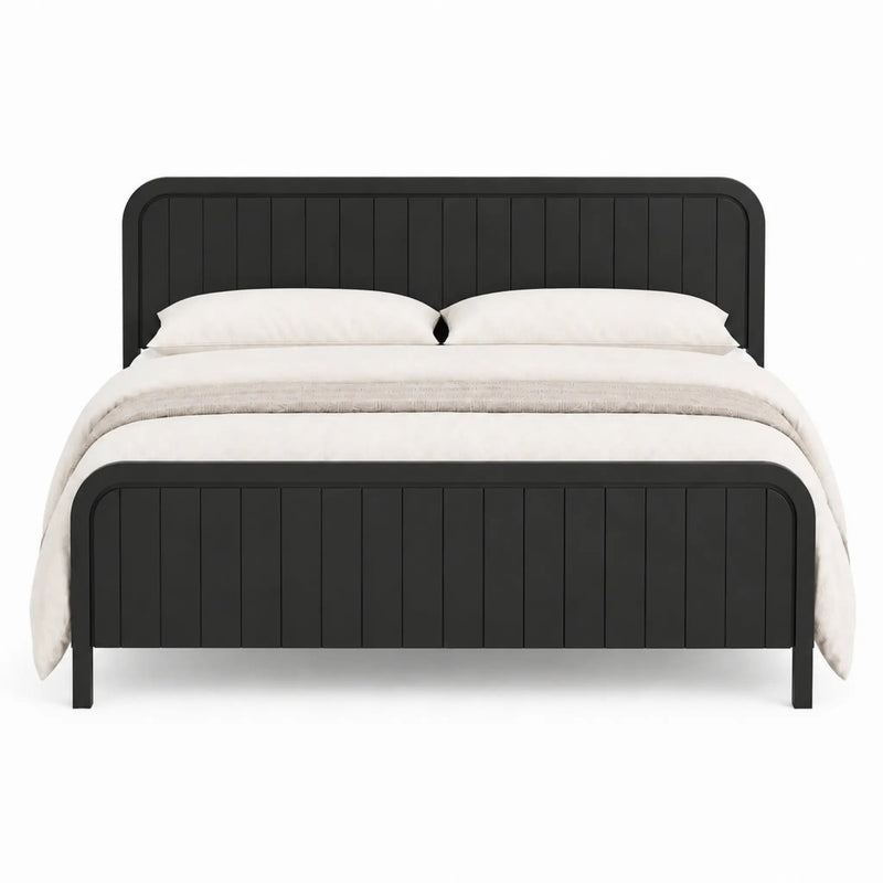 King Bed Frame with Headboard by HouseOfZazla