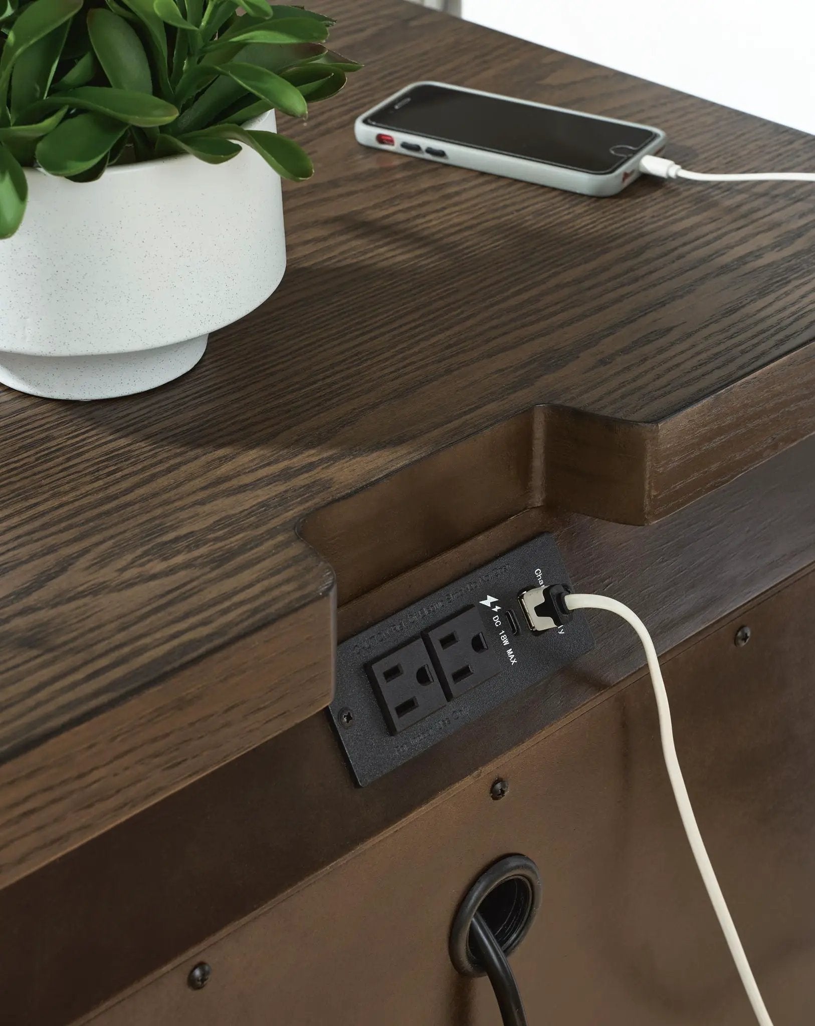 Radkin - Two Drawer Night Stand - Burnished Brown by Unique Piece Furniture