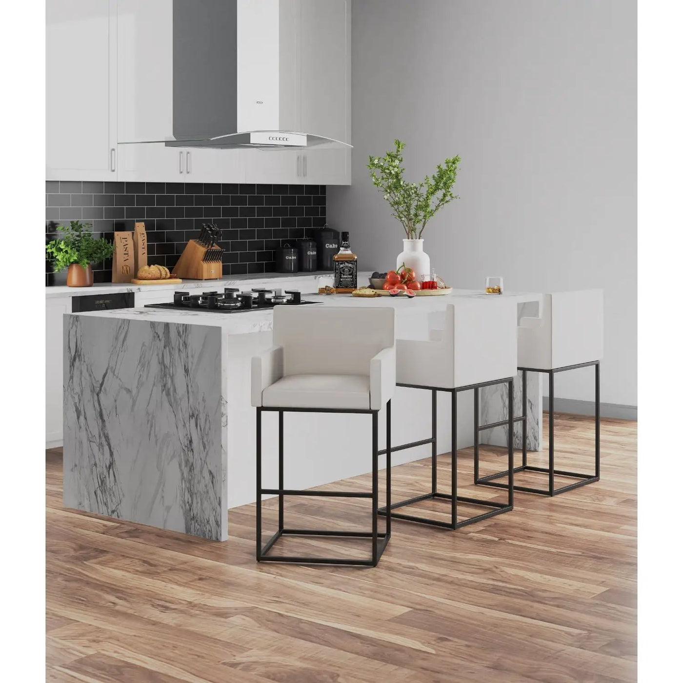 Ambassador - Counter Stool With Square Frame by HouseOfZazla