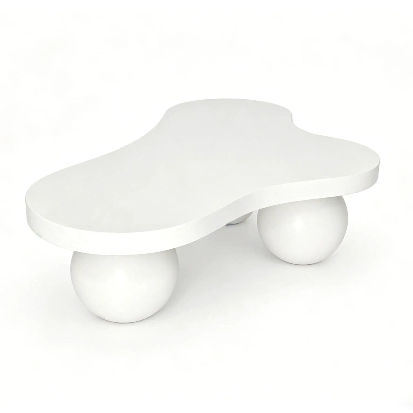 Cloud Shaped Coffee Table With 3 Ball Legs For Living Room by HouseOfZazla
