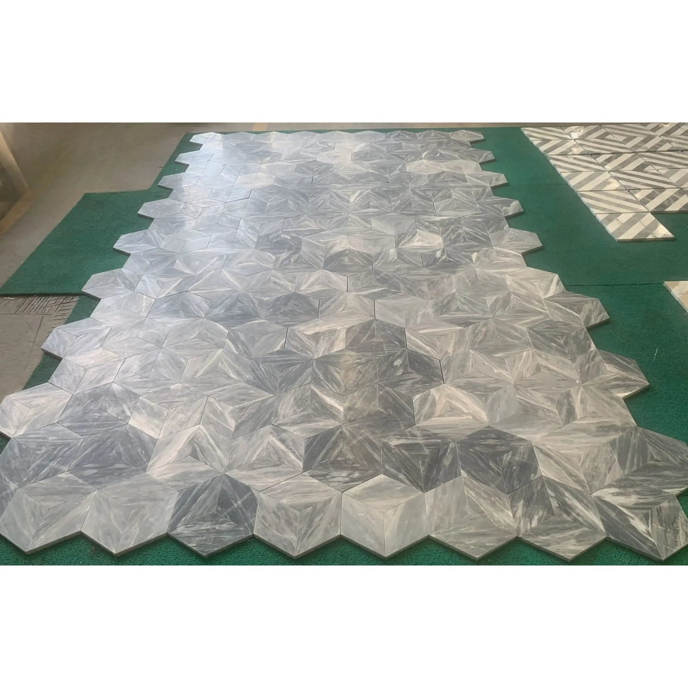 Hexagon Natural Marble Polished Tile For Wall And Floor (Set of 12) by HouseOfZazla