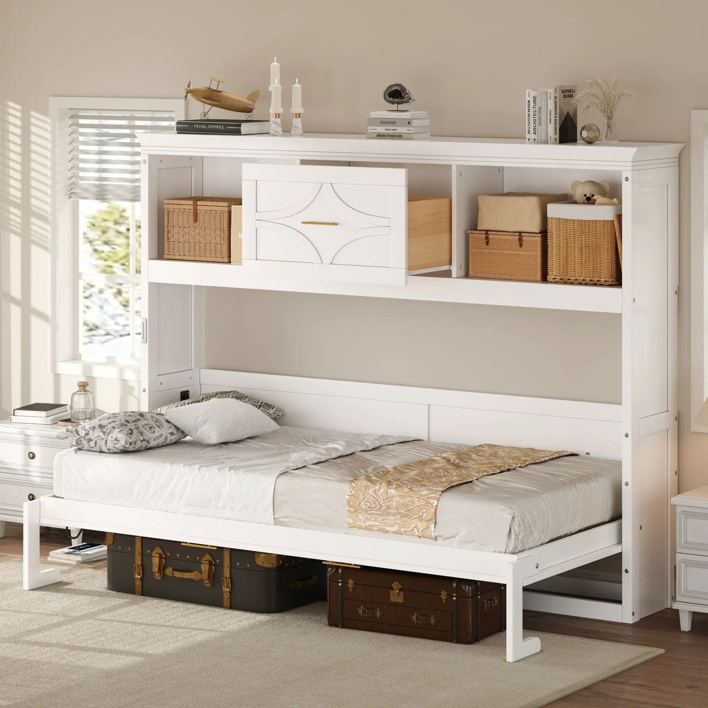 Murphy Bed With Charging Station And Drawer by Unique Piece Furniture