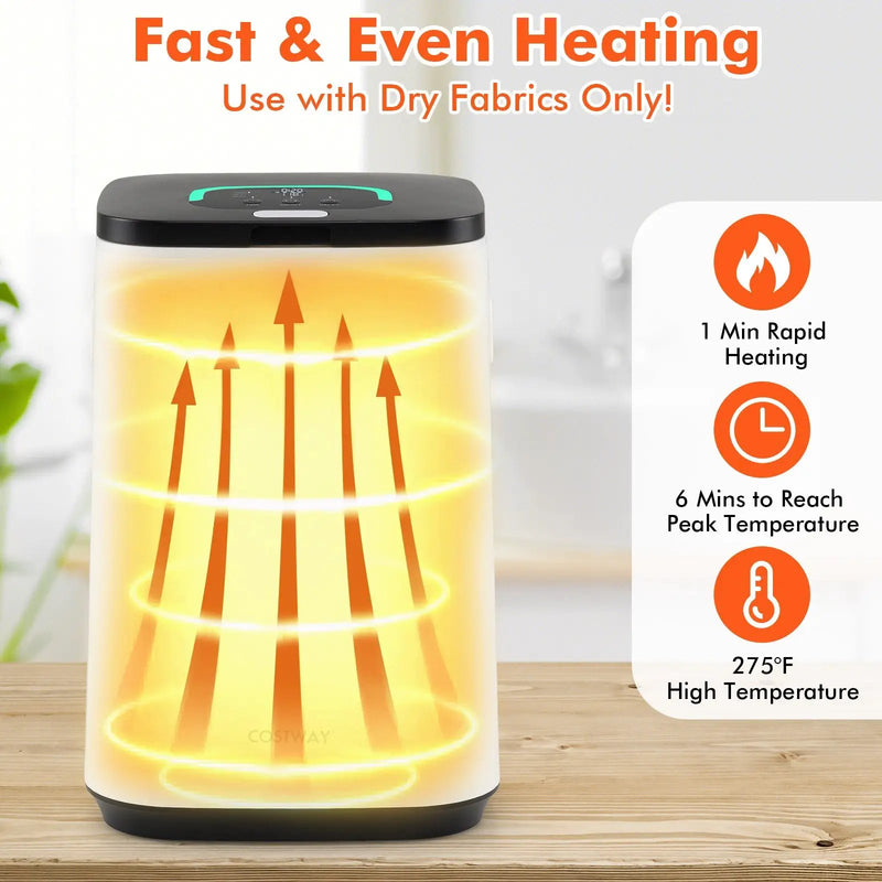 23L Large Hot Towel Heater with Rapid Heating and Adjustable Timer-White by DirectDeals