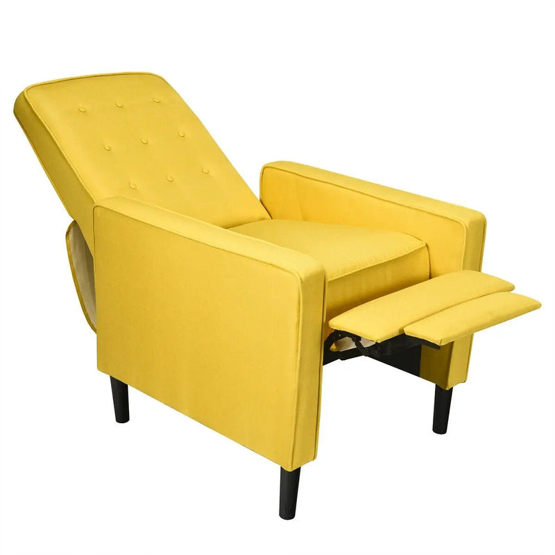 Mid-Century Push Back Recliner Chair by DirectDeals