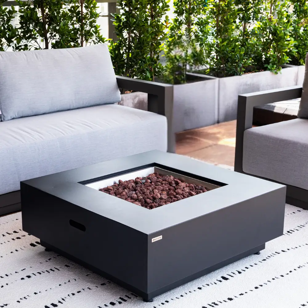 Propane Fire Pit Table Outdoor 50,000 BTU Firepits for Outside CSA Certified by EnvelorHome